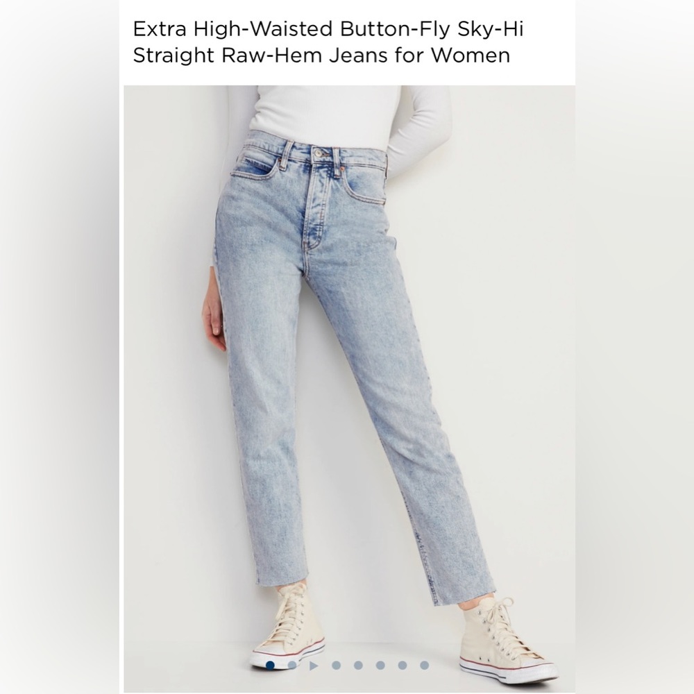 Old Navy The SKY-HI Straight Extra High Rise